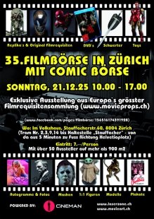 35. Film - und Comic Börse am 21.12.2025 im Volkshaus Zürich