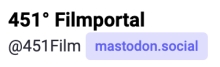 451° Filmportal auch auf Bluesky und Mastodon 451° Filmportal auch auf Bluesky und Mastodon